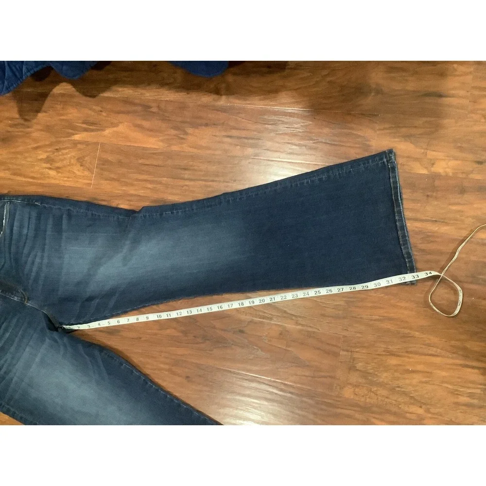 Kut from the Kloth Womens Jeans Blue Ana High Rise FAB AB Flare Size 18